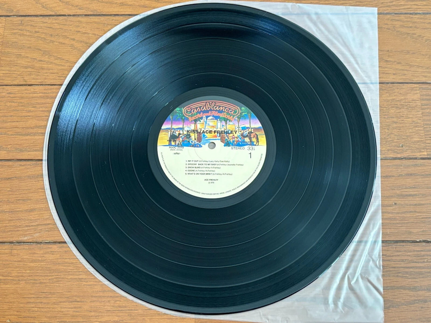 KISS Ace Frehley LP Vinyl ROOC-2019 Casablanca Crazy Collection 9 1987 Japan Press