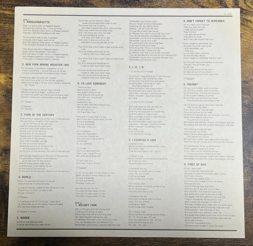 Bee Gees Best Collection 1 Oldies But Goodies 2 1 Japan LP Vinyl MI8481 RSO