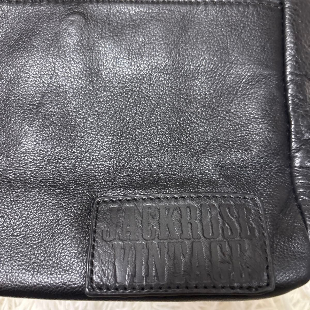 The Rolling Stones JACKROSE VINTAGE Leather Tote Bag Black Japan Limited Edition Logo