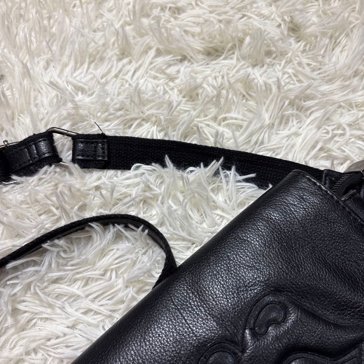 The Rolling Stones JACKROSE VINTAGE Leather Tote Bag Black Japan Limited Edition Logo